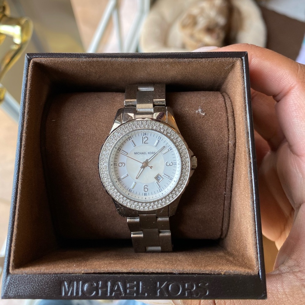 Silver Michael kors watch